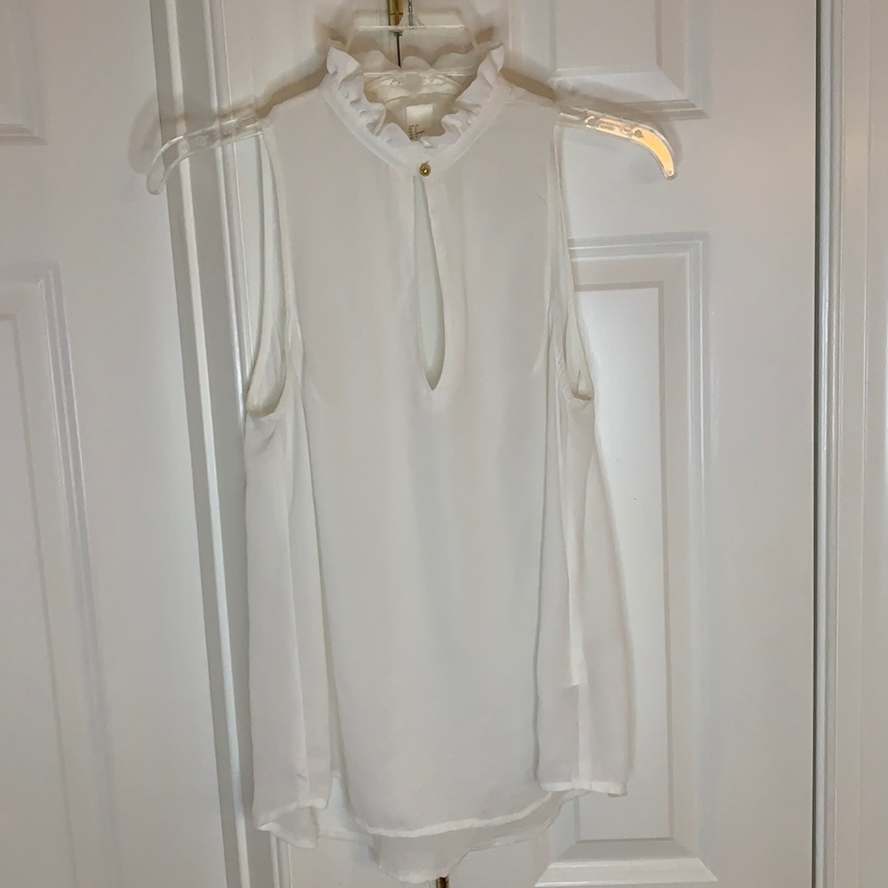 H&M White Ruffle Blouse - Picture 5 of 5